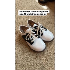 Footmates cheer white/navy 10.5W